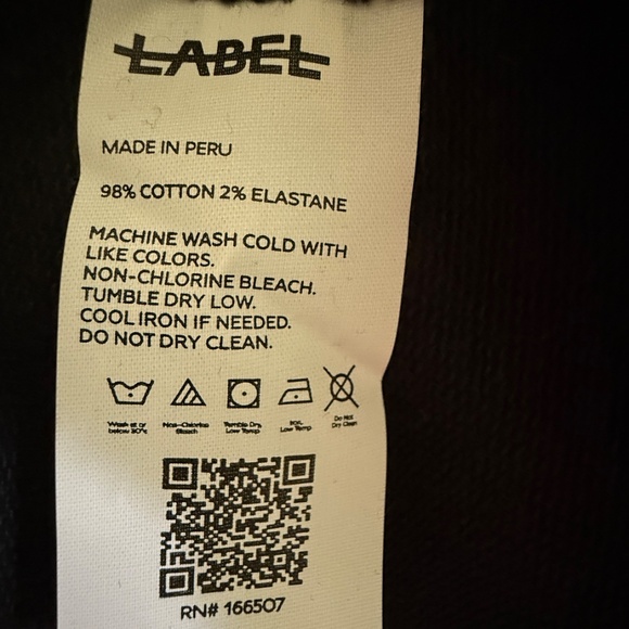 LABEL Go-To Crew W Black SZ M, NWT - Picture 5 of 8